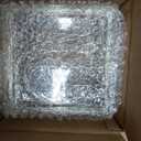 4 Pack 6 x 6 x 6 Inch Square Glass Vases, Clear Square Vases for Centerpieces, Glass Cube Flower Vases Short Vases for Candle Holder Events Wedding Party Home Decoration