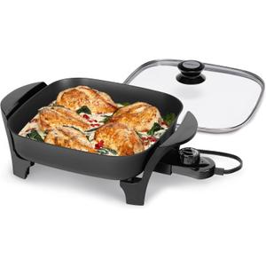 Presto 06626 11 inch Electric Skillet w/glass lid