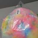 Athoinsu 14" Happy Birthday Bear Plush Pillow Cute Rainbow Stuffed Animal Soft Kawaii Birthday Plushie Star Wink Funny Pillows Home Room Decoration Gifts for Toddlers Kids Girls