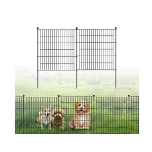 No Dig Fence Tall Garden Fence, 5 Panels Dog Fence Animal Barrier, Arched Flower Bed Edging Ornamental Wire Border for Yard Patio (5 Panels - 18 in(H) X 10 ft(L))