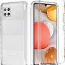 Phone Case for Galaxy A42 5G Case, Samsung A42 5G Case for Girls Women, Clear Full Body Protective Shockproof Hard PC Shell Soft TPU Bumper Cover Cases for Samsung Galaxy A42 5G (Clear)