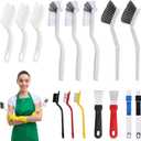 15PCS Cleaning Brush Set for Household  V Shape Grout Brush, Multi-Purpose Household Cleaning Tools for Kitchen, Bathroom, Sink, Grout, Cup, Teapot, Blender