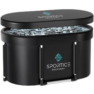 XL Ice Bath Tub for Athletes, 129 Gal Multi-Layered Cold Plunge Tub for Recovery  Portable Ice Bath for Home Gym, Indoor & Outdoor Use  Adult-Sized, Durable & Insulated Cold Therapy Tub