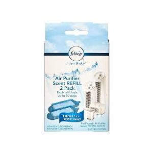 Air Purifier Refill, Linen Scent, 3 1/4 x 3/4" x 5 1/2", 2 ...