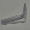 AmazerBath Shower Door Side Seal Strip 78.75 Inches (15.75inches * 5) - 5 Sections Segmented Shower Installation Kit, Frameless Glass Door Seal Strip - Suitable for 3/8 Inch Glass