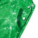 ZenGents Mens St. Patrick's Day Overalls 3D Green Irish Shamrocks Summer Shorts Bib Cool Graphic Jumpsuit Outfits for Men M