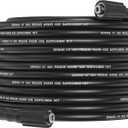 1/4" Pressure Washer Hose 50FT,Flexible 3600PSI Power Washer Hose with M22-14&15mm Universal connectorNo Kinking Household High Pressure Washer Hoses Easy StorageWithout Accessories