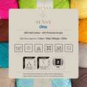 2 x Sensy Chino Soft Cotton Yarn, Soft Baby Cotton Yarn, Amigurumi Yarn, 3.5 oz, 360 Yards, Gauge 2 Fine (Denim) (1 Skein)