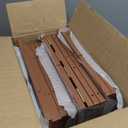 Wisuce Bamboo Under Bed Storage Containers- Underbed Organizer with Wheels with Large Dust Bag,Sturdy Wood Rolling Under the Bed Shoe Storage Organizer Drawer 2 Packs (Walnut, Long)