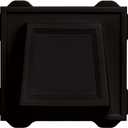 Builders Edge 140116774002 4" Hooded Dryer Vent 002, Black