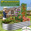 2 Pack Large Tomato Cage for Garden Up to 49" H X 16" W Metal Plant Support Stakes with Clips Triangle Pea Cages Cucumber Trellis for Vegetables Pots Vines Flowers Climbing Plants