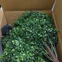 Artificial Boxwood Topiary Ball Bush for Outdoor with Spike, Set of 2 UV Resistant Faux Boxwood Ball Tree with Stake, Weatherproof Fake Round Topiary Shrub Plant for Front Porch Planter