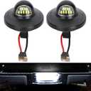 LED License Plate Light Tag Lights Assembly Compatible with Ford F150 F250 F350 F450 F550 Superduty Ranger Explorer Bronco Excursion Expedition,6000K White, 2PCS (Black)