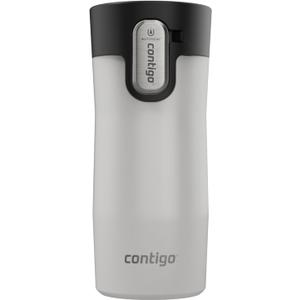 Contigo AUTOSEAL West Loop Vacuum-Insulated Stainless Steel Travel Mug with Easy-Clean Lid, 12oz, Salt Frosted Pearl