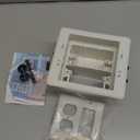 TVBU505-1 Recessed Outlet Box, Recessed Electrical Box for Wall Mount TV, Outlet Mounting Box for New Construction&Retrofit Projects, Wall Outlet Box with Duplex & Decorator Style Covers, 2-Gang