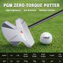 PGM Zero Torque Putter Golf Club for Men and Women Right Handed, High Forgiveness and Low Deviation Face Balanced Square to Square Putter, 34"