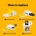 KODAK Dock Plus & Dock Photo Printer Cartridge PHC-80 Cartridge Refill & Photo Paper- 80 Pack