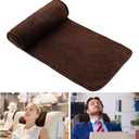 Weysat Neck Head Pillow for Recliner Chair Non Slip Fleece Adjustable Neck Roll Support Headrest Pillow for Travel Home Office Recliner Couch Sofa Armchair(Coffee)