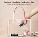 Mini Handheld Fan,USB Rechargeable 3 IN 1 Personal Cooler Fans with Power Bank,LED Flashlight,Small Foldable Portable Pocket Fan-Travel & Emergency Essentials for Outdoor Black