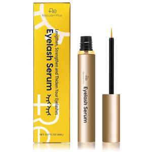Premium Eyelash Growth Serum: Advanced Vegan Formula for Longer Thicker Lashes (Champagne Gold) (0.17 Fl Oz (Pack of 1), Champagne Gold)