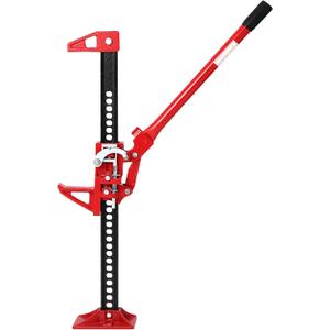 33" Farm Jack, 3 Ton (7,000 Lbs) Ratcheting Off-Road Utility Jack, Heavy-Duty High Lift f-Arm Jack for Truck Tractor SUV, Lifting Range 5.12-25.39 in, 22.83 in Handle Leverage Steel Construction