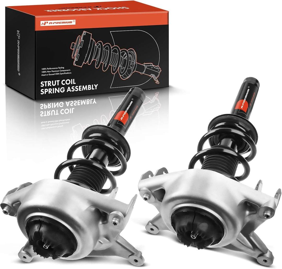 A-Premium Front Complete Strut Assemblies with Coil Springs, Set of 2