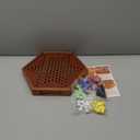 Wooden Chinese Checkers with Drawers 12 Bonus Spare Marbles| Natural Wooden Board Game| Includes 60 Colorful Acrylic Marbles | Family Board Game for Kids and Adults (12.7 Inches)