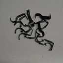 Frienda 12 Pcs Curtain Rod Brackets Adjustable Holder Wall for 1 Inch Diameter Curtain Rod General Bracket Hooks with Screws (Bright Black)