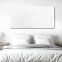 NBAODAN White Abstract Canvas Wall Art for Living Room Minimalist Home Decor Textured Wall Decor Line Art Oil Painting for Bedroom Dining Room 24x48 Inch