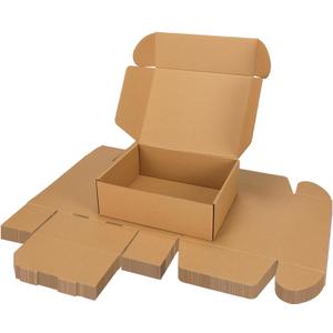 PHAREGE 12x9x4 Inch Shipping Boxes 15 Pack Brown, Tab Lock Tuck Top Mailer Boxes for Packaging Small Business, Cardboard Gift Boxes for Wrapping Mailing Present