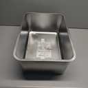 Stainless Steel Litter Box, Large Cat Litter Box with High Sides, Odor-Free, Non-Stick, Easy to Clean, 19.5"13.6"7.8", Ideal for Medium to Large Cats, Litter Tray