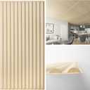 Art3d 2x4 ft Drop Ceiling Tiles in Oak, 12-Sheet Semi-Cylinder Design 3D Wall Panels for Interior Wall Decor 24x48 inch
