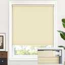 LazBlinds Cordless Cellular Shades, No Tools No Drill Light Filtering Honeycomb Shades Pleated Blinds for Windows, 28'' W x 64'' H, Alabaster