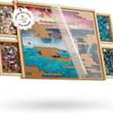 1000 Piece Wooden Jigsaw Puzzle Board - 4 Drawers, Non-Rotating Puzzle Table | 30 X 22 Jigsaw Puzzle Tables | Plastic Cover Included - Portable Puzzles Tables for Adults by Beyond Innoventions