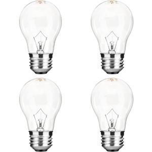 Appliance Oven Light Bulb A15 40W High Temperature 500 Degrees Resistant for Refrigerator Over Stove Microwave Range Hood Lava Lamp Replacement Bulb E26 Medium Base 120V Warm White