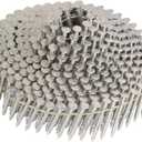 findmall 1200 Count 1-1/4-Inch x .090-Inch Ring Shank 304 Stainless Steel 15-Degree Siding Nails