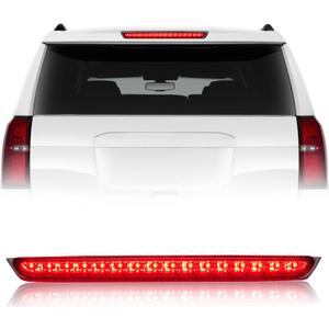 Third Brake Light with Strobe Flash for 2007-2014 CHEVY SUBURBAN Accessories 1500 2500/ Tahoe, GMC Yukon Xl 1500 2500, High Mount Rear Brake Lights Assembly for 04-07 Buick Rainier Accessories