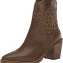 Lucky Brand Women's Aryleis Western Bootie Ankle Boot (11, Taupe)
