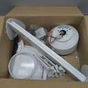 Ohniyou Ceiling Fans with Lights, 52'' Low Profile Ceiling Fan with Light and Remote/ APP Control, Modern Flush Mount Ceiling Fan for Indoor Bedroom Living Room, Dimmable, Qiuet DC Motor, White