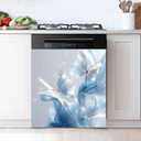 Dishwasher Magnet Sticker Cover: Panel Decal Decorative for Kitchen Decoration, 23"x26" Home Appliances Decor Stickers Panel Decor (Butterfly B)