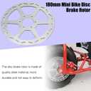 Mini Bike Brake Lever 180mm Disc Brake Rotor + Rear Brake Caliper Replacement for Coleman CT100U CC100X Baja DB30 Motovox MBX10 MBX11 MMB80 MMB105 79cc 97cc 100cc Powersports Parts