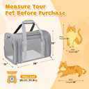 Cat Carrier Soft for Pets Up to 25 Lbs, Cat Travel Bag Soft-Sided with Padded Shoulder Strap, Pet Dog Carriers for Small Dogs Travel Puppy Carry Airline Approved, Grey