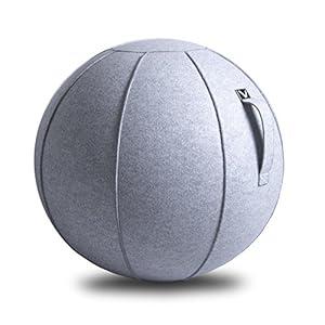 Vivora Luno Premium Ergonomic Sitting Ball Chair, Marble Cover, Felt, Max Size (25 to 26 inches), for Home Offices, Balance Training, Yoga Ball, Posture Improvement