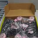 MammyGol Roller Skates for Kids Boys Girls, Adjustable Quad Skates with Light Up Wheels for Kids Ages, Beginners Outdoor Sports (Large - Youth (3-6), Pink)