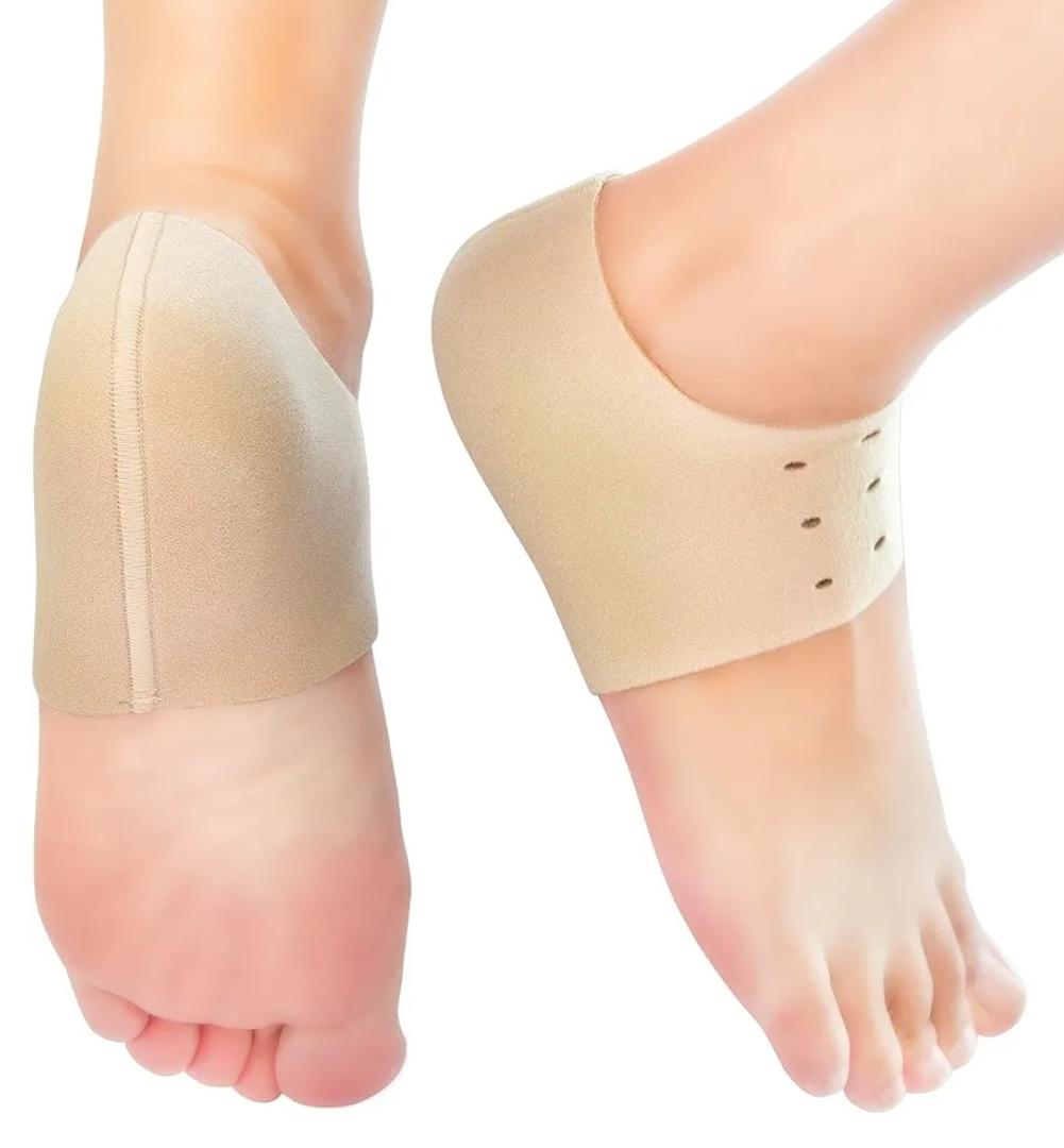 Niupiour Heel Protectors Cups for Plantar Fasciitis, Gel Heel Cushion Cover for Heel Spur, Cracked Heel, Soft Heel Sock Inserts Pads Relieve Heel Pain for Men and Women (Small Size)