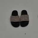 FUNKYMONKEY Women's Slides Rhinestone Glitter Slip On Footbed Platform Sandals  Size 6