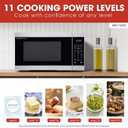 SHARP Countertop Microwave Oven with Removable 12.4" Carousel Turntable, 1000 Watt, 1.1 Cubic Feet, Stainless Steel