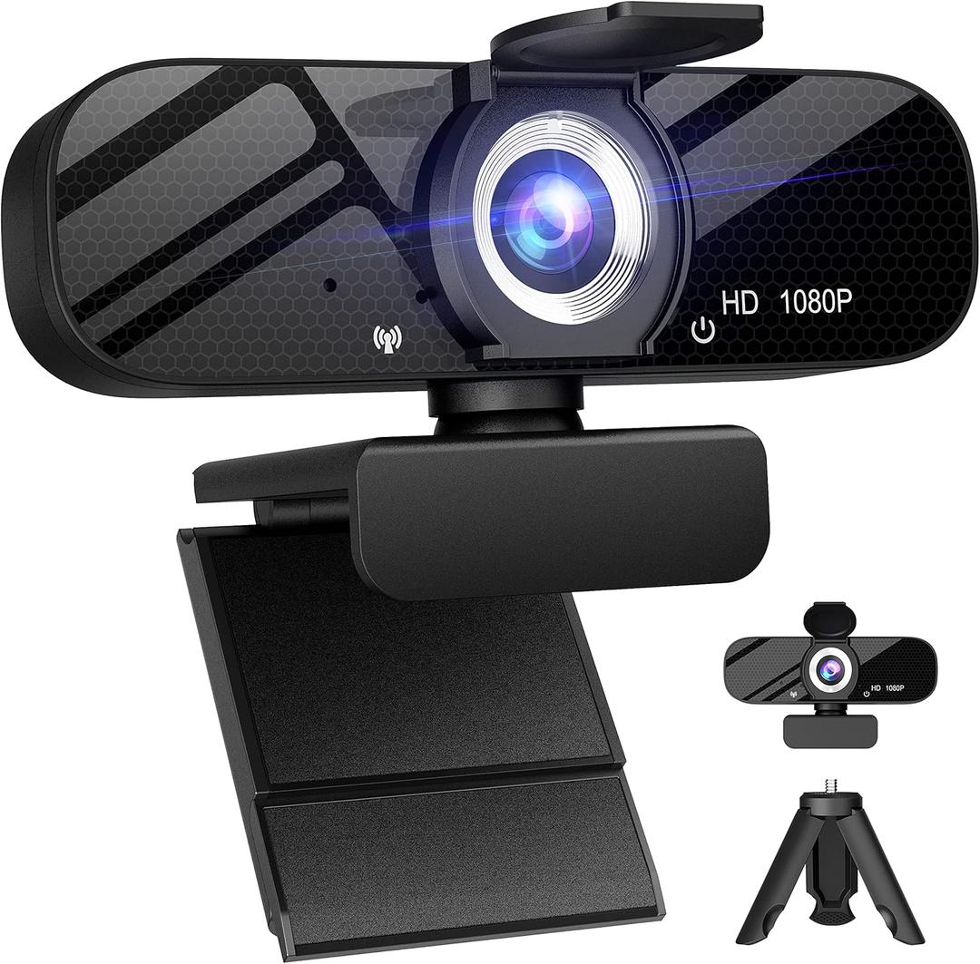 Tewiky 1080P USB HD Computer Web Camera, Plug and Play, for Zoom/Skype/Teams, Conferencing and Video Calling
