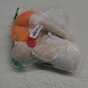 goDog Checkers Skinny Rooster Squeaky Plush Dog Toy, Chew Guard Technology - White, Large