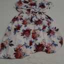Women's Spring Summer Short Dress Spaghetti Strap Floral Print Dress, Small